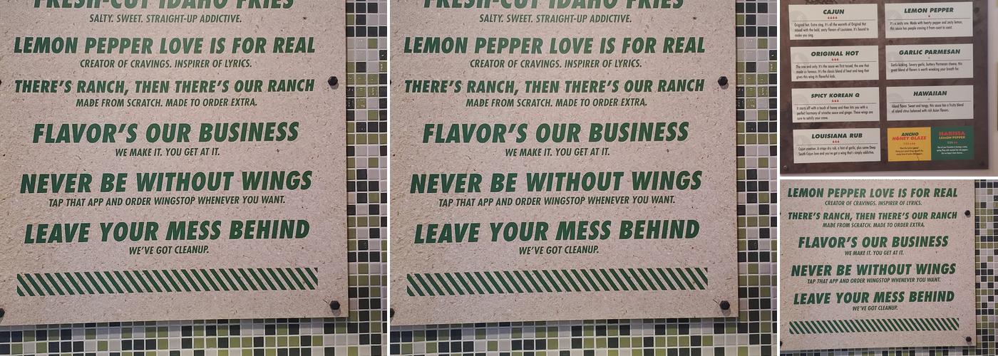 Wingstop Menu