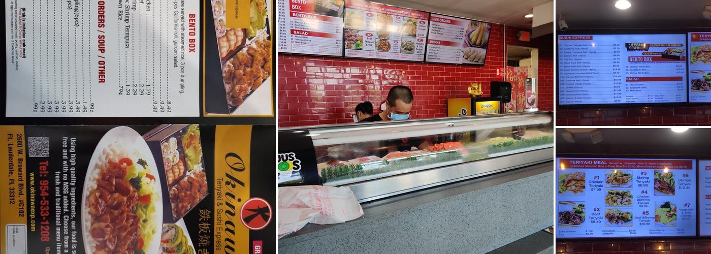 Okinawa Teriyaki & Sushi Express Menu