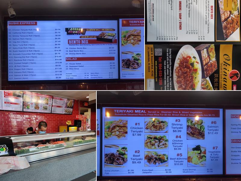 Okinawa Teriyaki & Sushi Express Menu