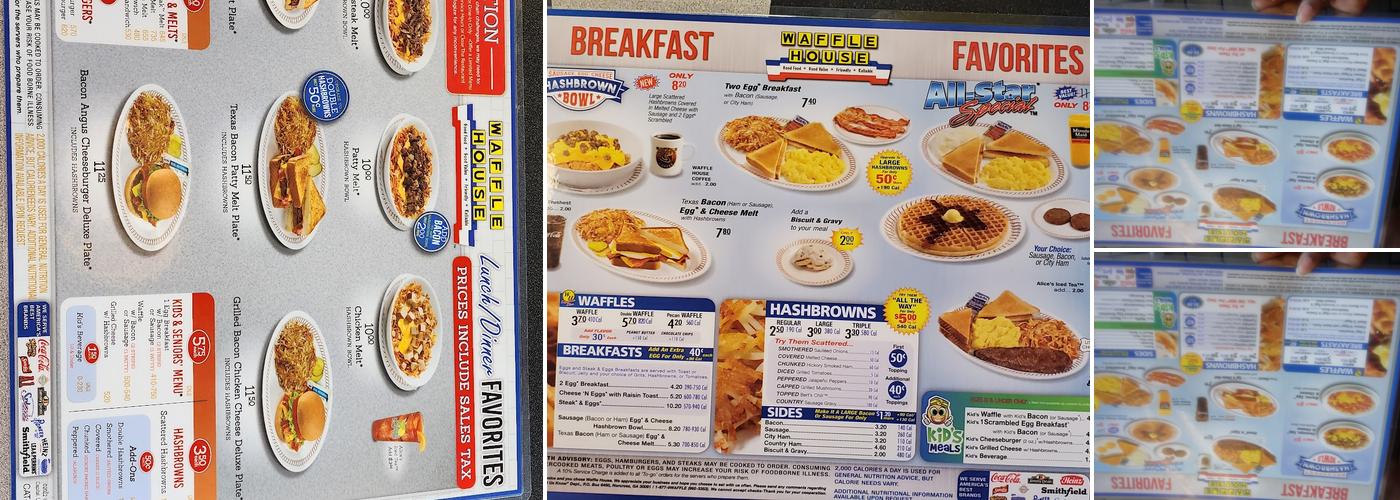 Waffle House Menu