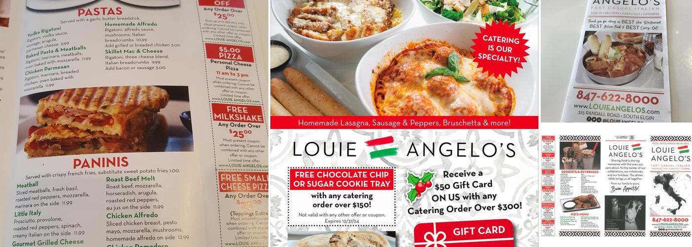 Louie Angelo's Fast Casual Italian Menu