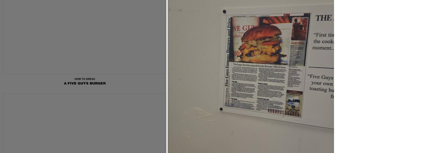 Five Guys Menu
