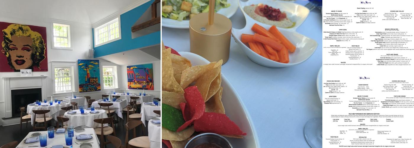 Blu Mar Hamptons Menu