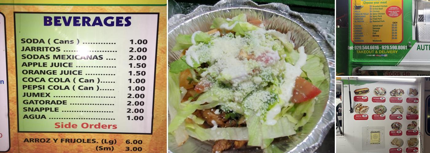 El Rey del Taco Truck Menu
