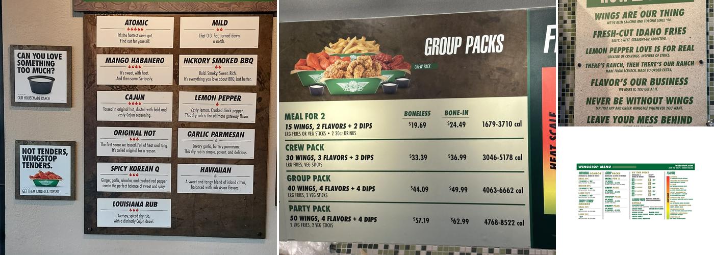 Wingstop Menu