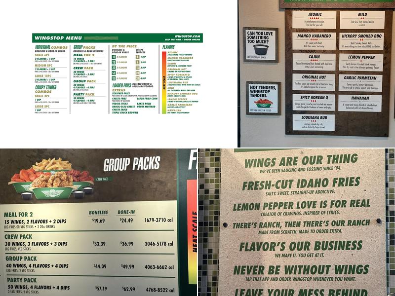 Wingstop Menu