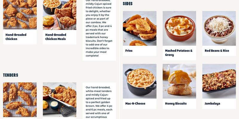 Krispy Krunchy Chicken and Deli Menu