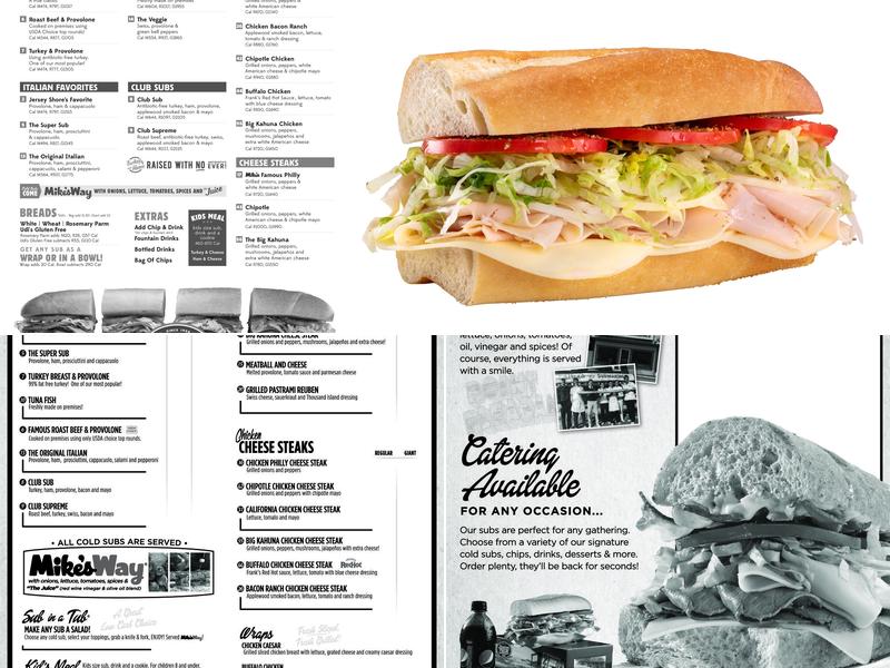 Jersey Mike’s Subs Menu