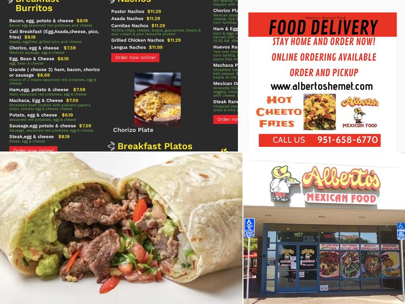 ALBERTOS SANDERSON & STETSON HEMET Menu