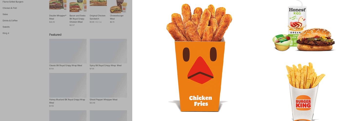Burger King Menu