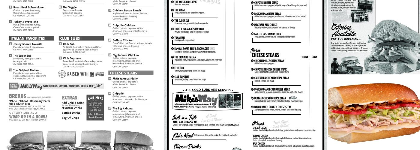 Jersey Mike's Subs Menu