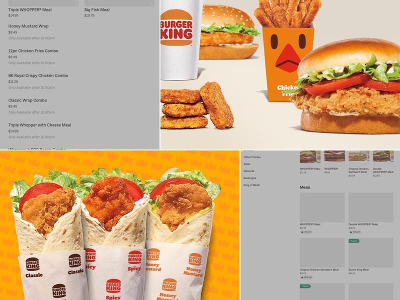 Burger King Menu