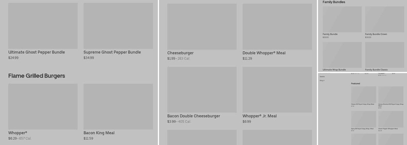 Burger King Menu