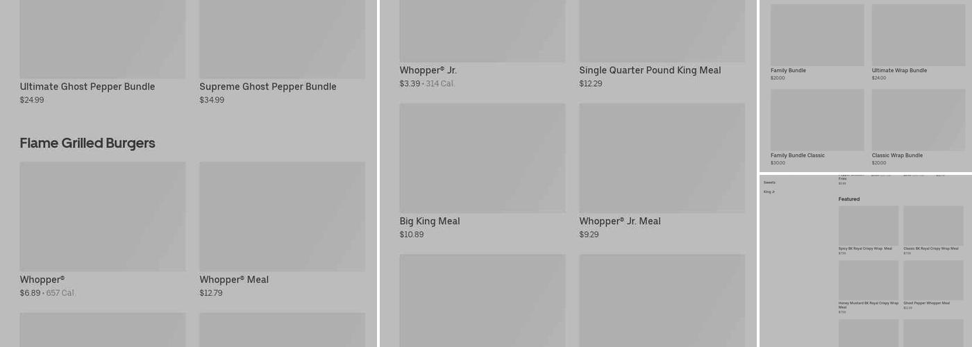 Burger King Menu