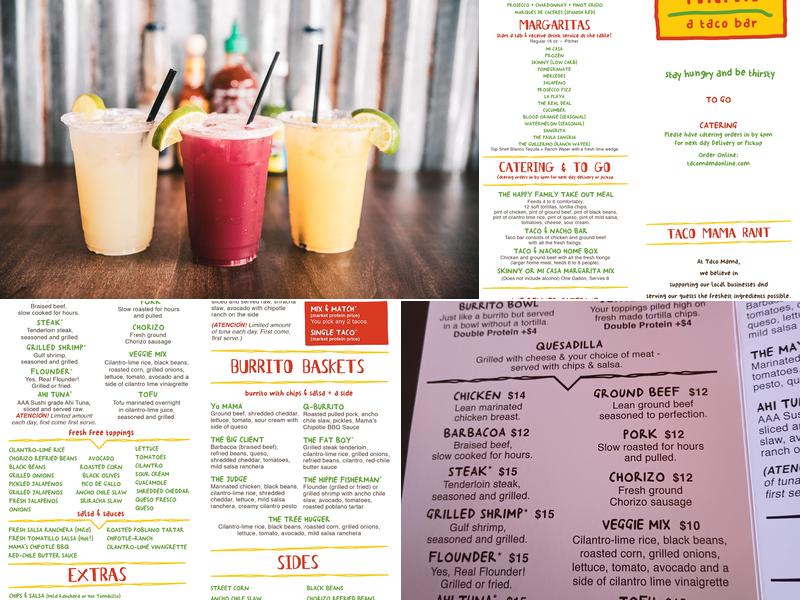 Taco Mama - Florence Menu