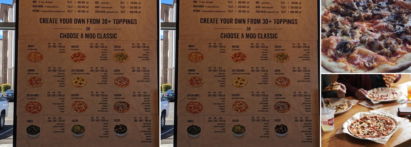 MOD Pizza Menu