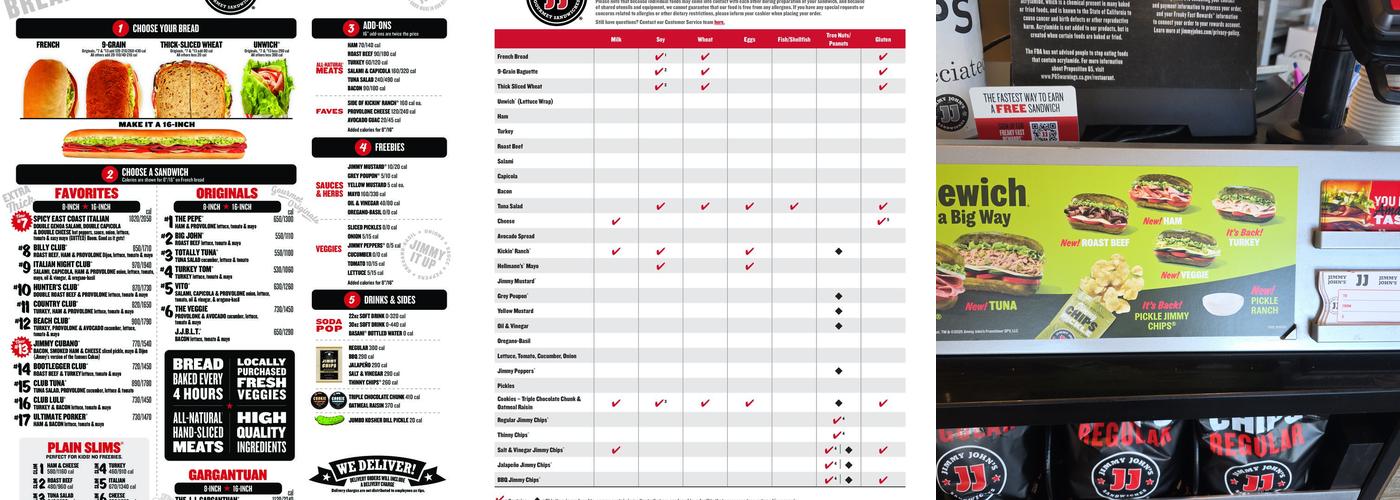 Jimmy John's Menu
