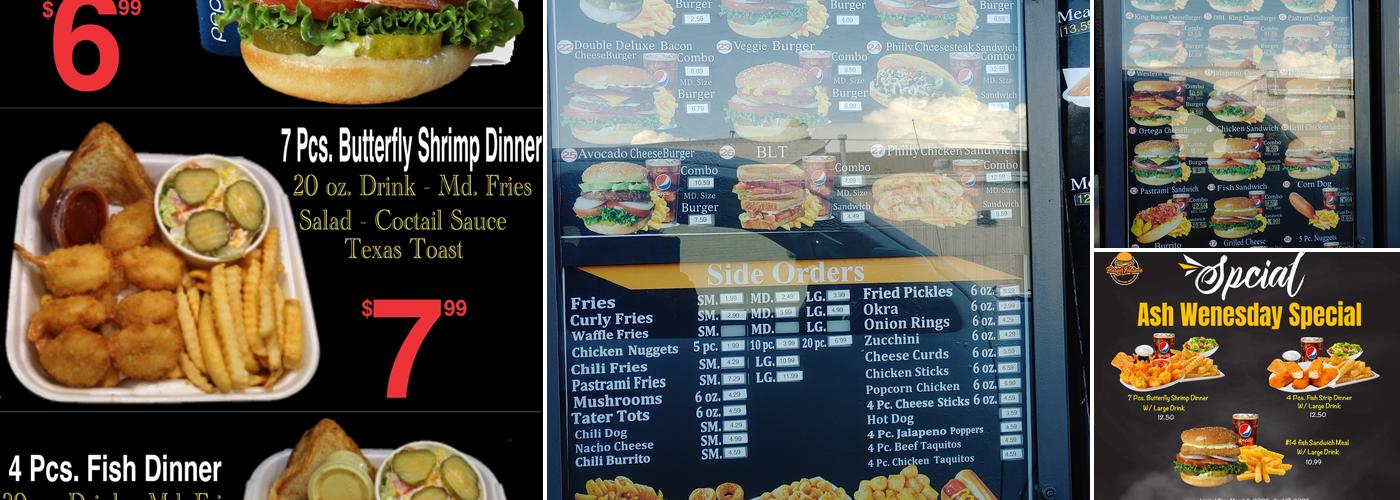 Burger Palace Menu