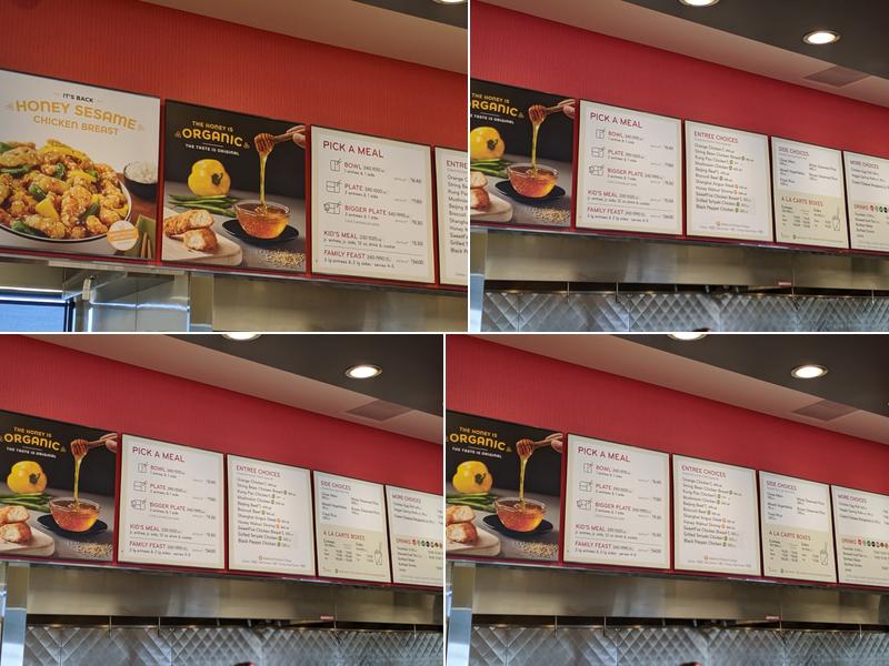 Panda Express Menu