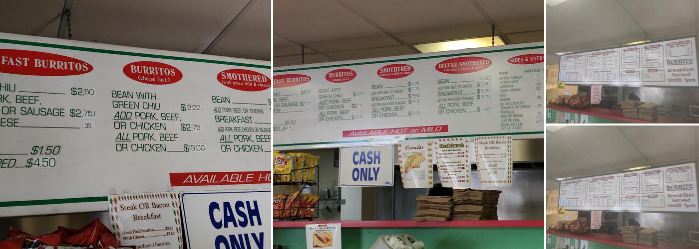 Burrito Co Menu