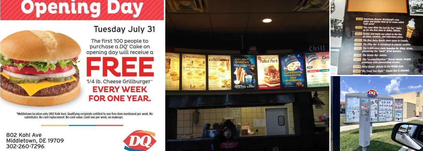 Dairy Queen Grill & Chill Menu