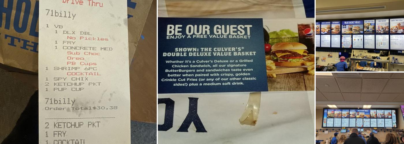 Culver’s Menu