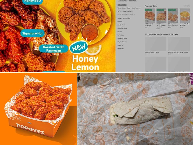 Popeyes Louisiana Kitchen Menu
