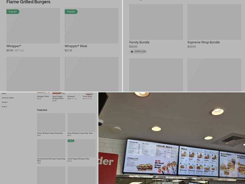 Burger King Menu
