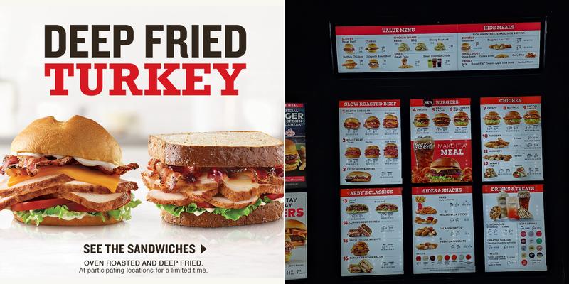 Arby's Menu