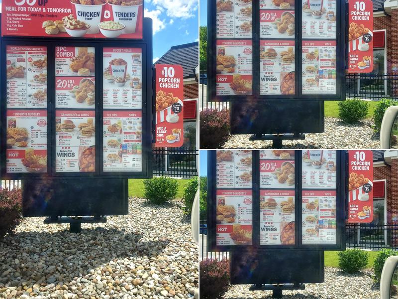 KFC Menu