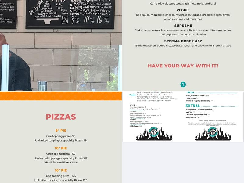 Pizza Co Menu