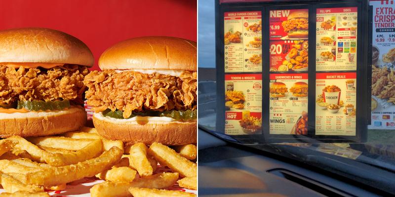 KFC Menu