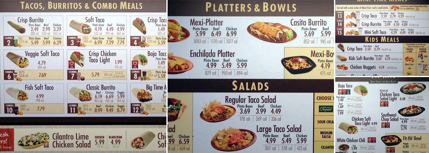 Taco Time NW Menu