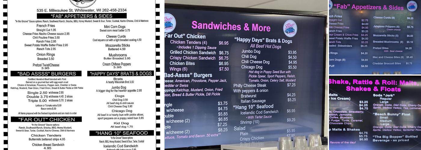 Brain Freeze Menu