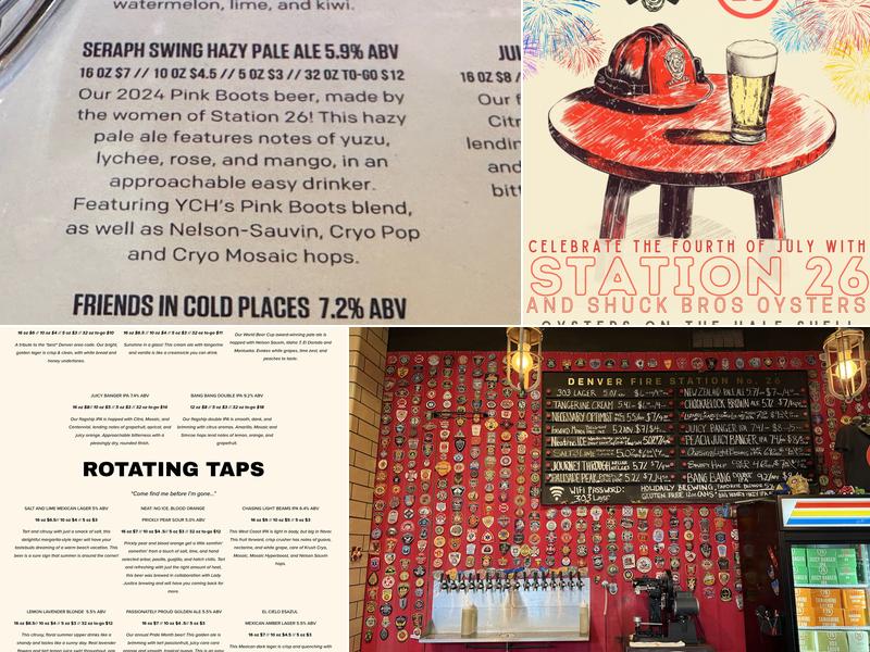 Station 26 Brewing Co. Menu