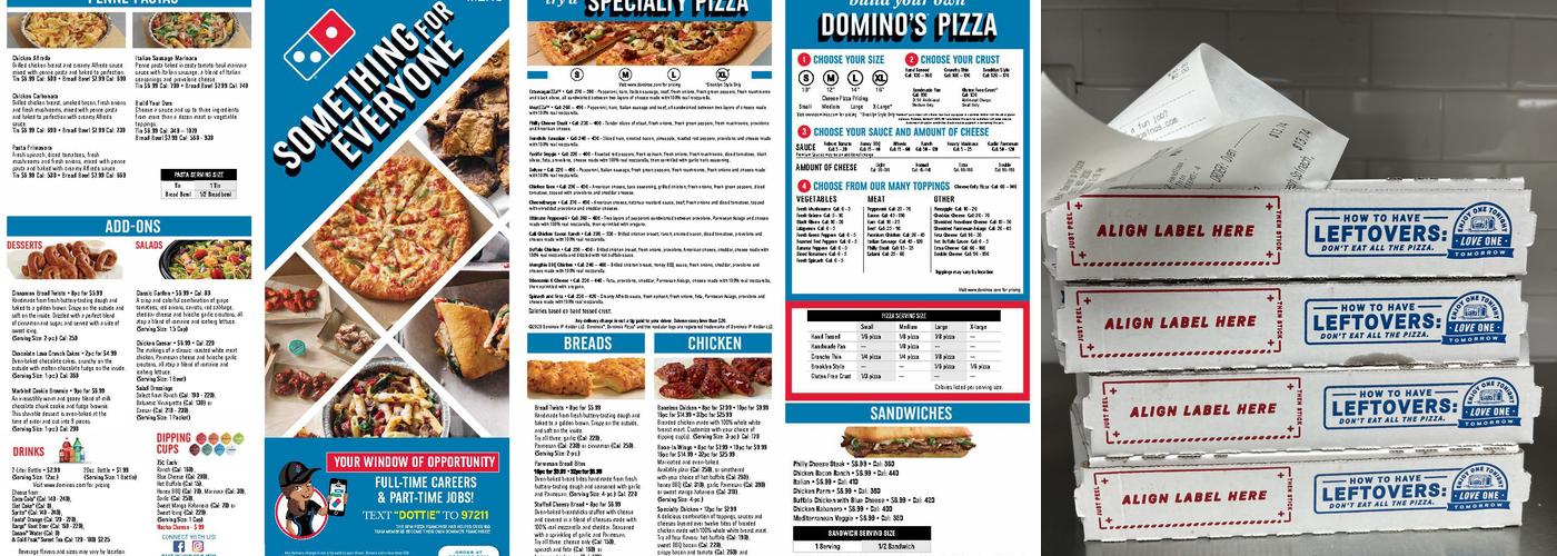 Domino's Pizza Menu
