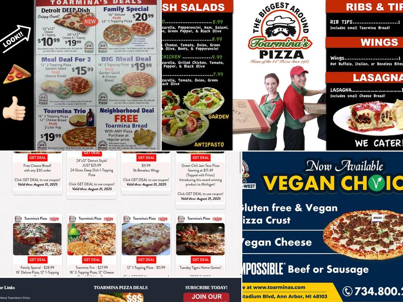 Toarmina's Pizza (Ann Arbor West) Menu
