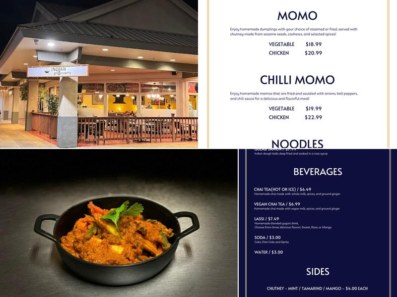 Indian Grill N Curry Menu