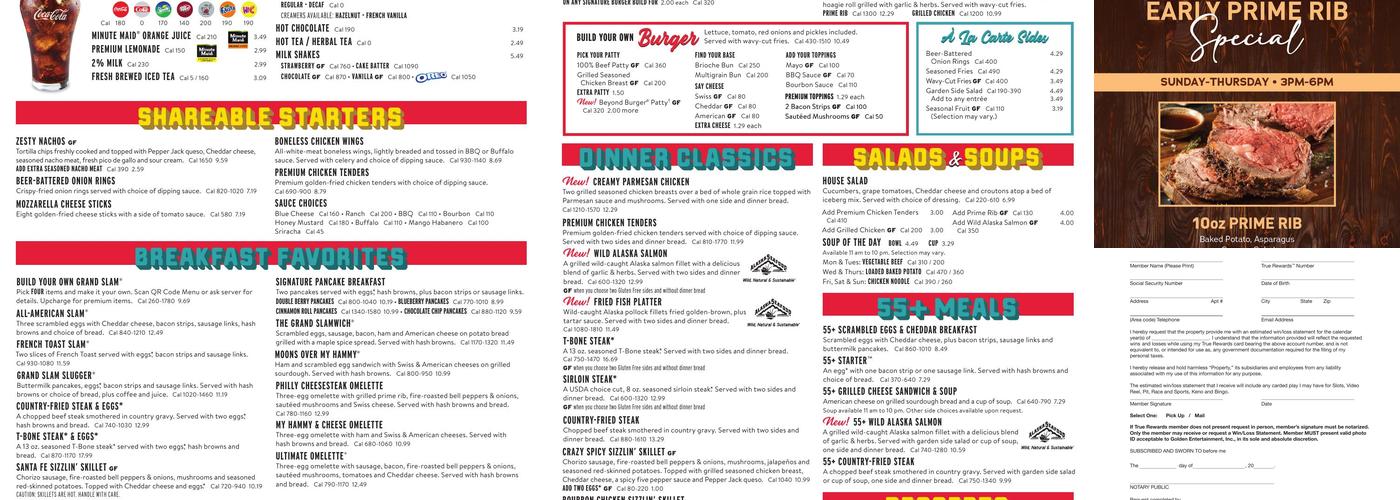 PT's Express Menu