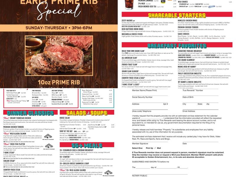 PT's Express Menu