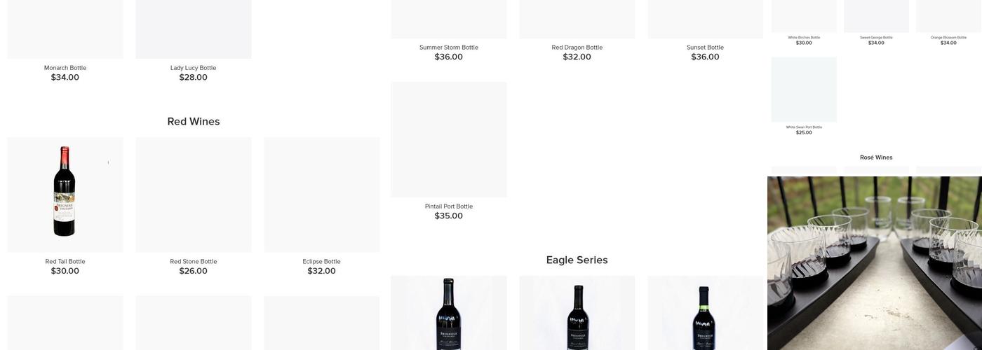 Brignole Vineyards Menu