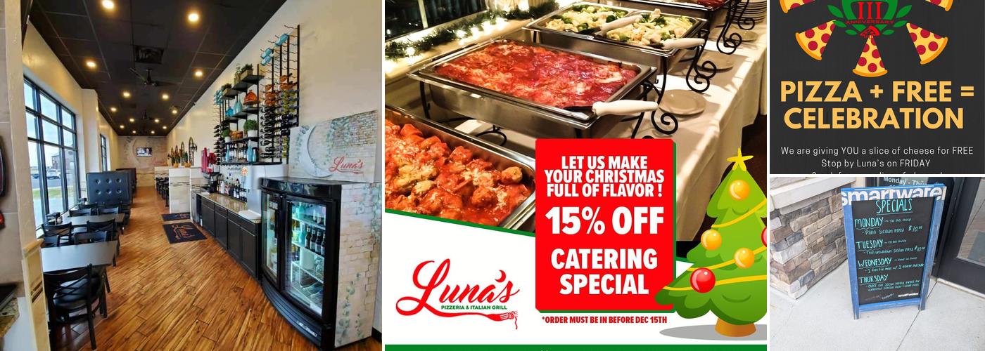 Luna’s Pizzeria & Italian Grill Menu