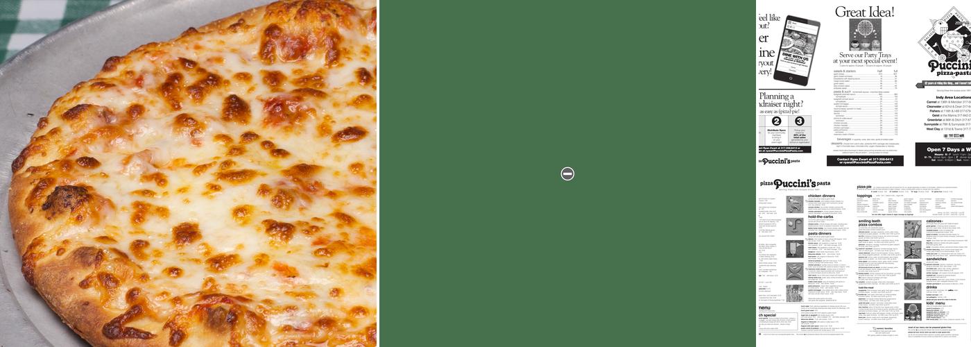 Puccini's Pizza Pasta-West Clay Menu