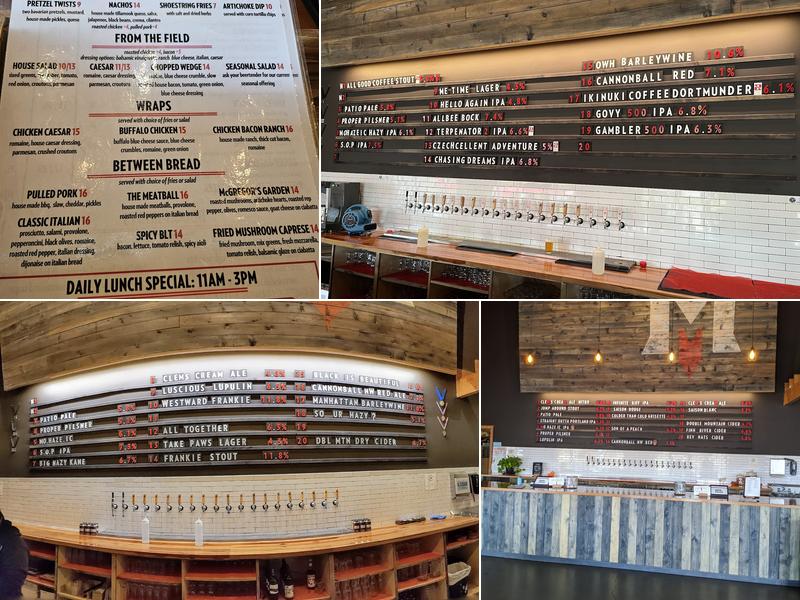 Migration Brewing - Gresham Menu