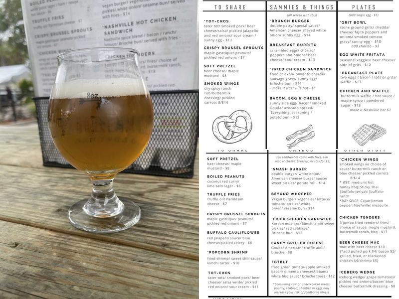 Commonhouse Aleworks Menu