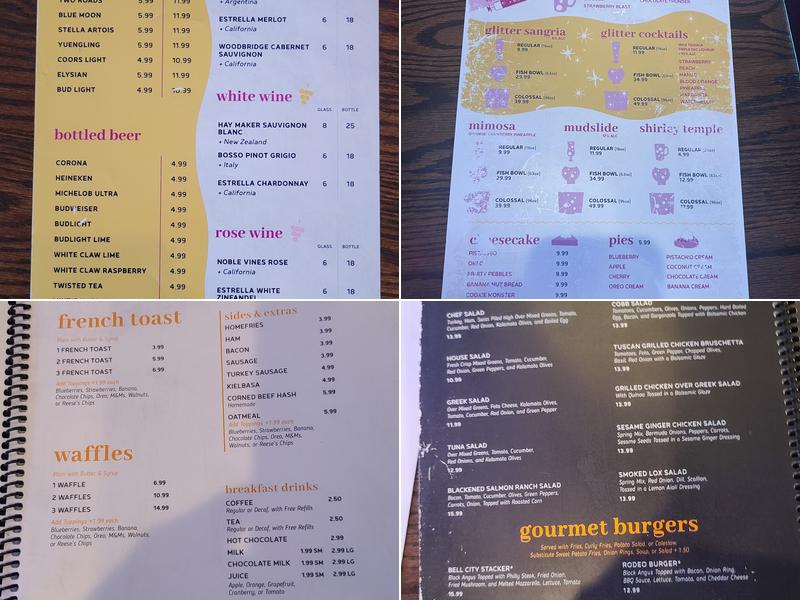 Bell City Diner Menu