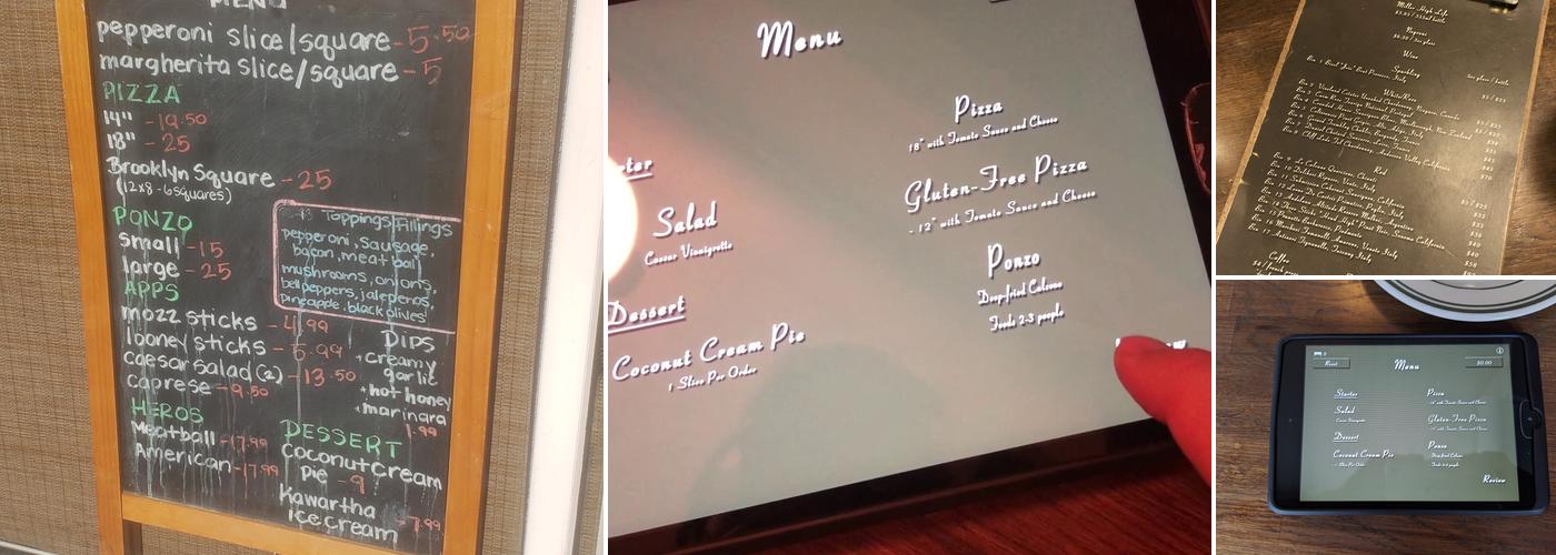 The Fourth Man in the Fire Pizzeria Menu