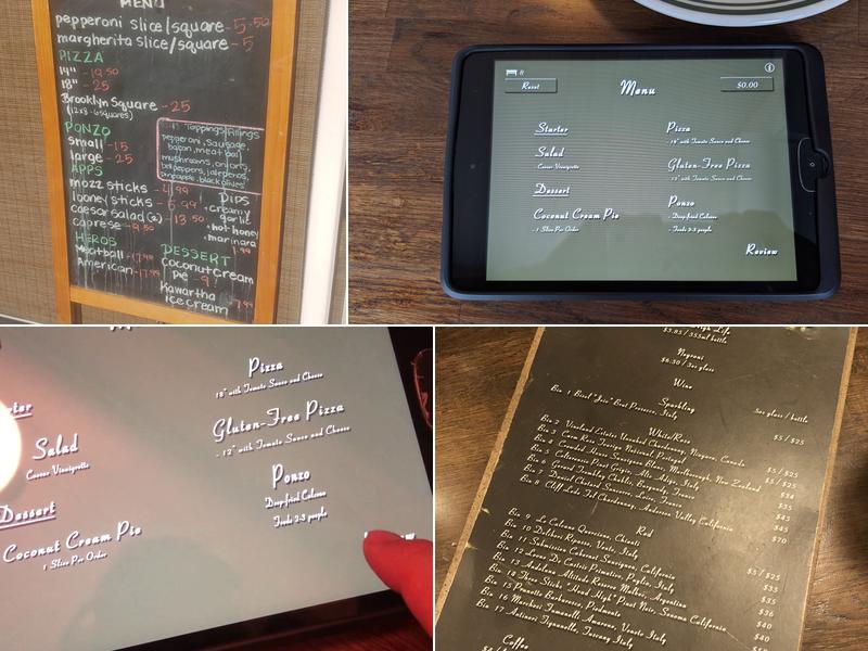 The Fourth Man in the Fire Pizzeria Menu