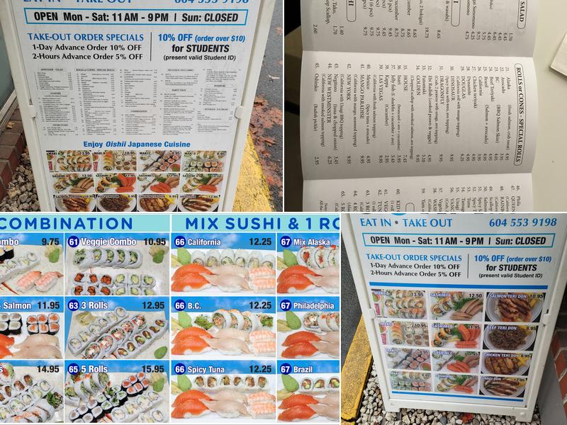 Sora Sushi House Menu