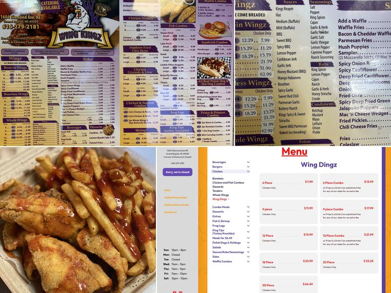 Wing Kingz Menu